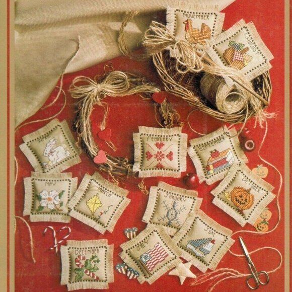 Leisure Arts Cross Stitch Magazine February 1989 Sweatshirt Sweethearts - Picture 1 of 6